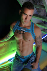 Breedwell Cumdump Bulldog Harness Aqua Blue