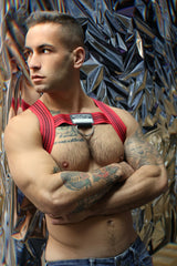 Breedwell Cumdump Bulldog Harness Red