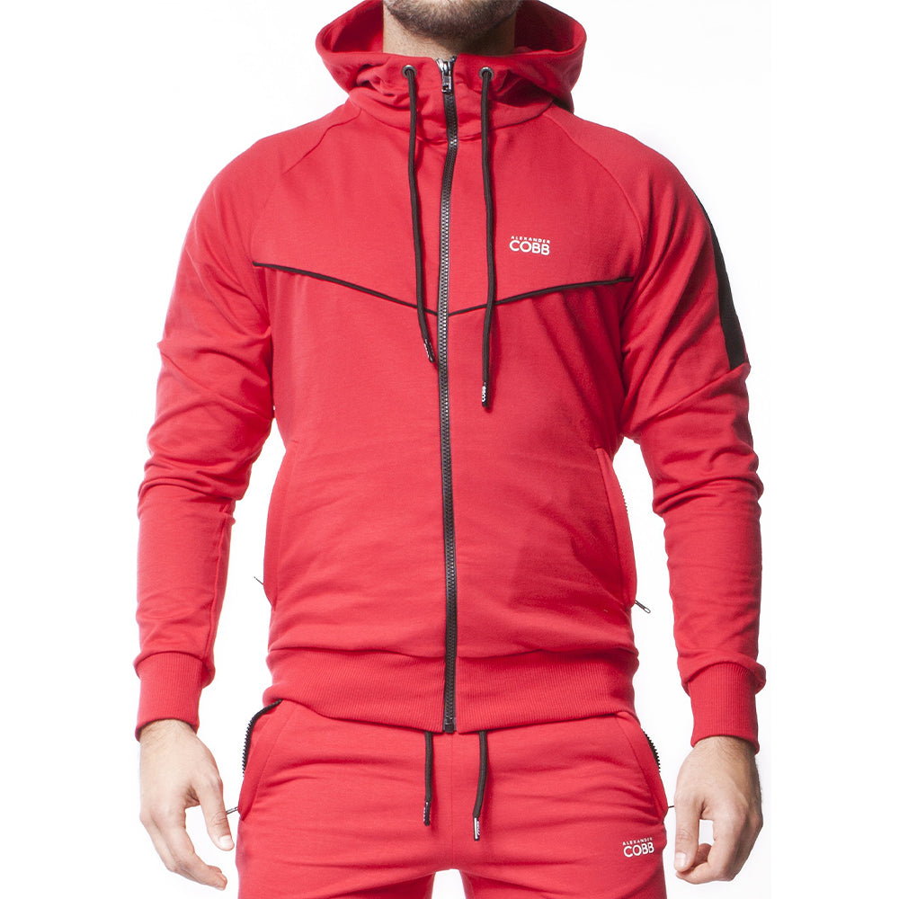 Alexander Cobb Sport Zipper Hoody Red