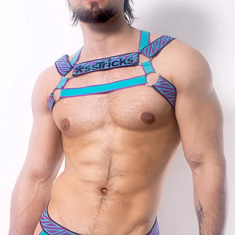 AssTricks Prismatica Harness Teal Purple Orange