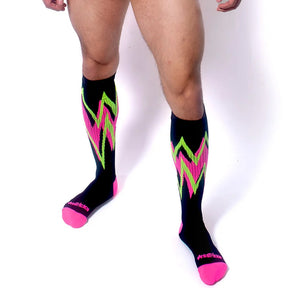 AssTricks Prismatica Socks Black Neon