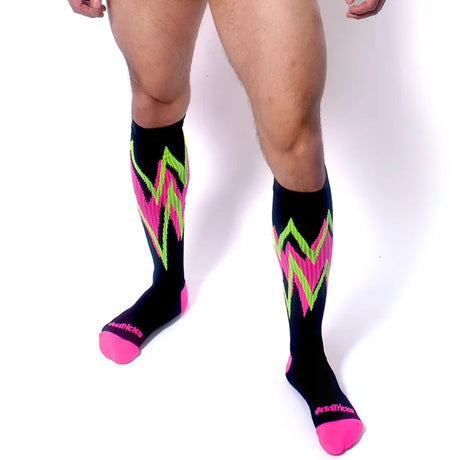 AssTricks Prismatica Socks Black Neon