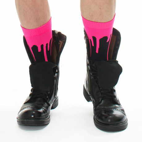 Asstricks Drip Socks Neon Pink