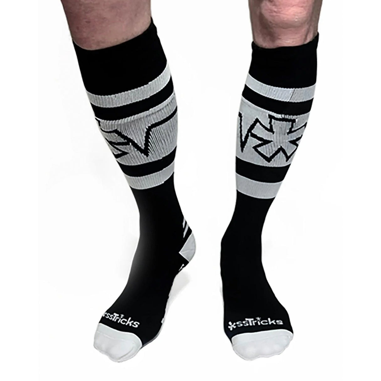 Asstricks Pocket Socks Black White