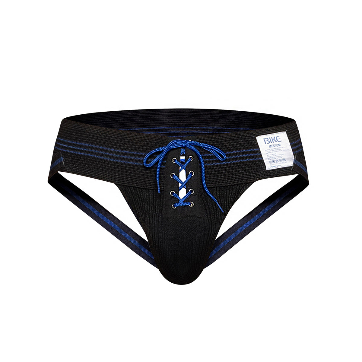 BIKE Vintage Lace-Up Jockstrap Black