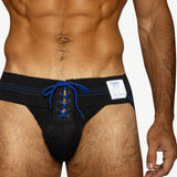 BIKE Vintage Lace-Up Jockstrap Black