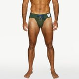BIKE Vintage Lace-Up Jockstrap Olive