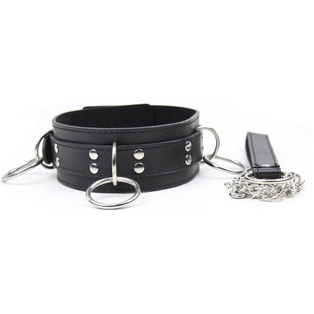 BASIXXX 3 Ring Slave Collar and Leash