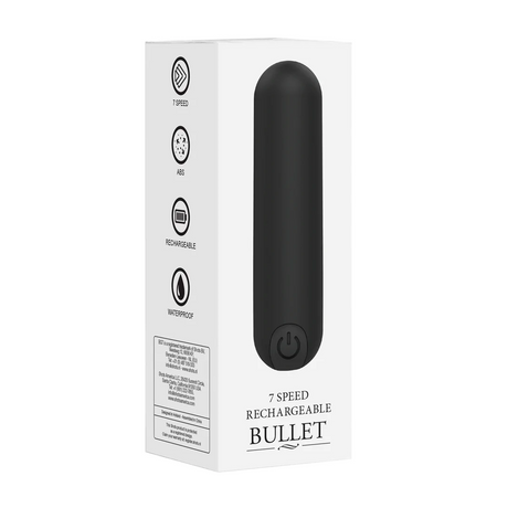 Shots 10 Speed Rechargeable Bullet Black