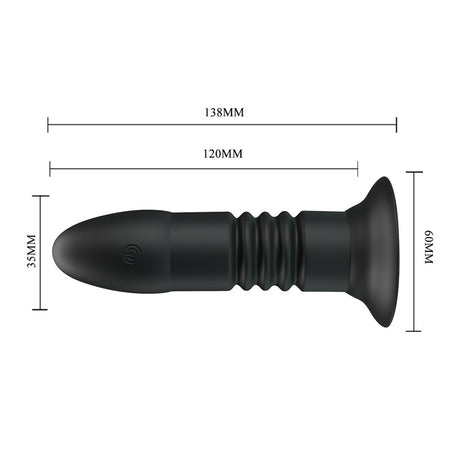 Mr Play Remote Thrusting Vibrating Anal Plug