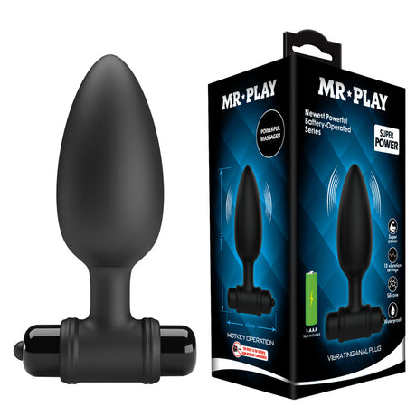 Mr Play Silicone Vibrating Butt Plug