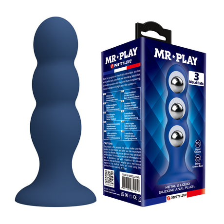Mr Play Three Metal Balls Butt Plug