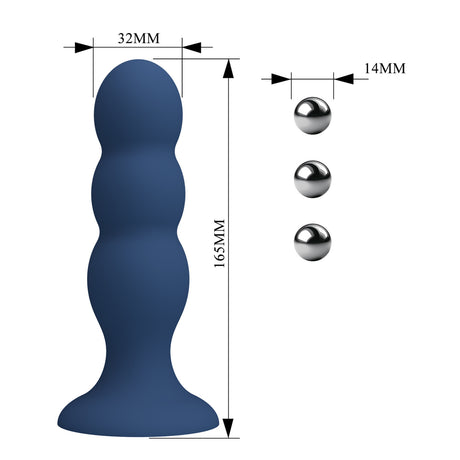 Mr Play Three Metal Balls Butt Plug