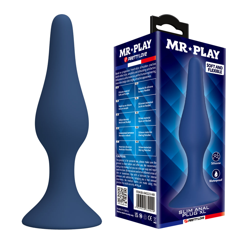 Mr Play Suction Base Slim Butt Plug Small