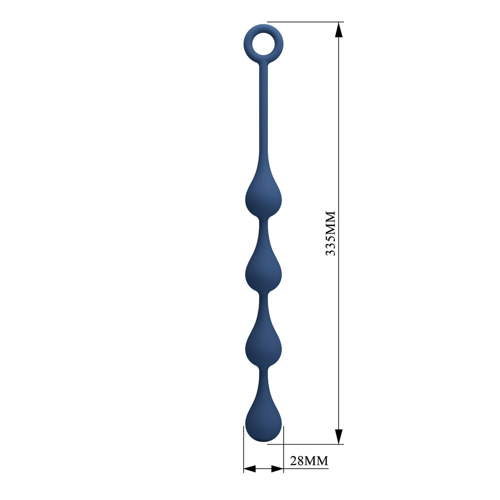 Mr Play Silicone Waterdrop Anal Beads 13.2 Inch