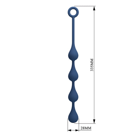 Mr Play Silicone Waterdrop Anal Beads 13.2 Inch