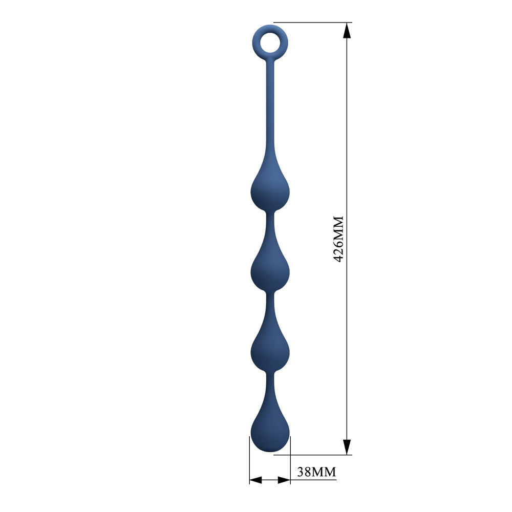Mr Play Silicone Waterdrop Anal Beads 16.8 Inch