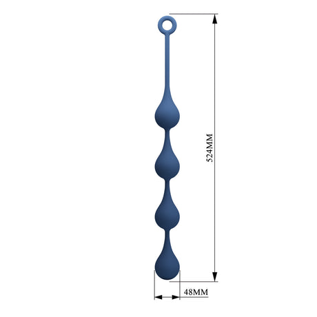 Mr Play Silicone Waterdrop Anal Beads 20.6 Inch