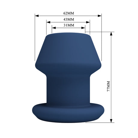 Mr Play Silicone Hollow Anal Plug Small