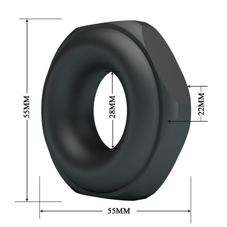 Crazy Bull Nutt Silicone Cock Ring