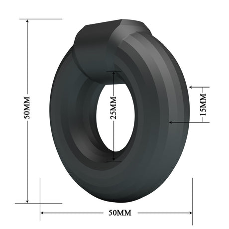 Crazy Bull Base Silicone Cock Ring
