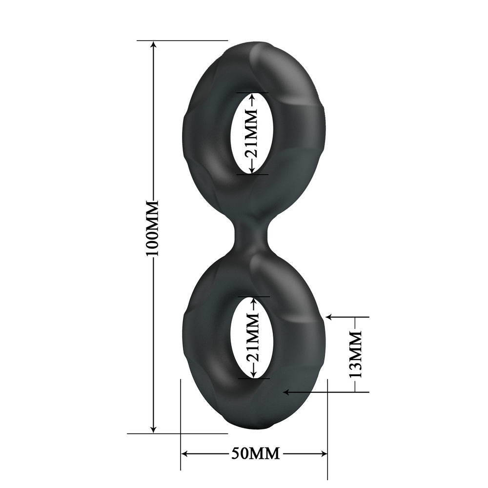 Crazy Bull Ultra-Soft 2in1 Silicone Cock & Ball Ring