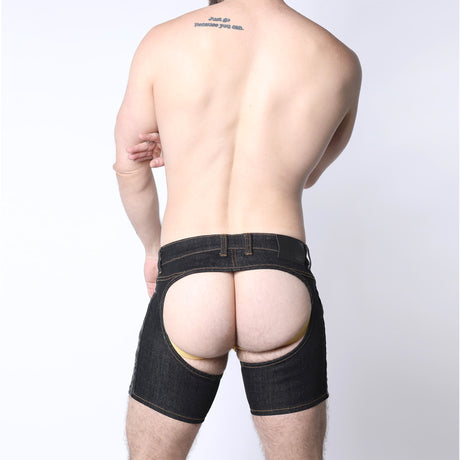Cellblock 13 Terry Denim Chap Short Black