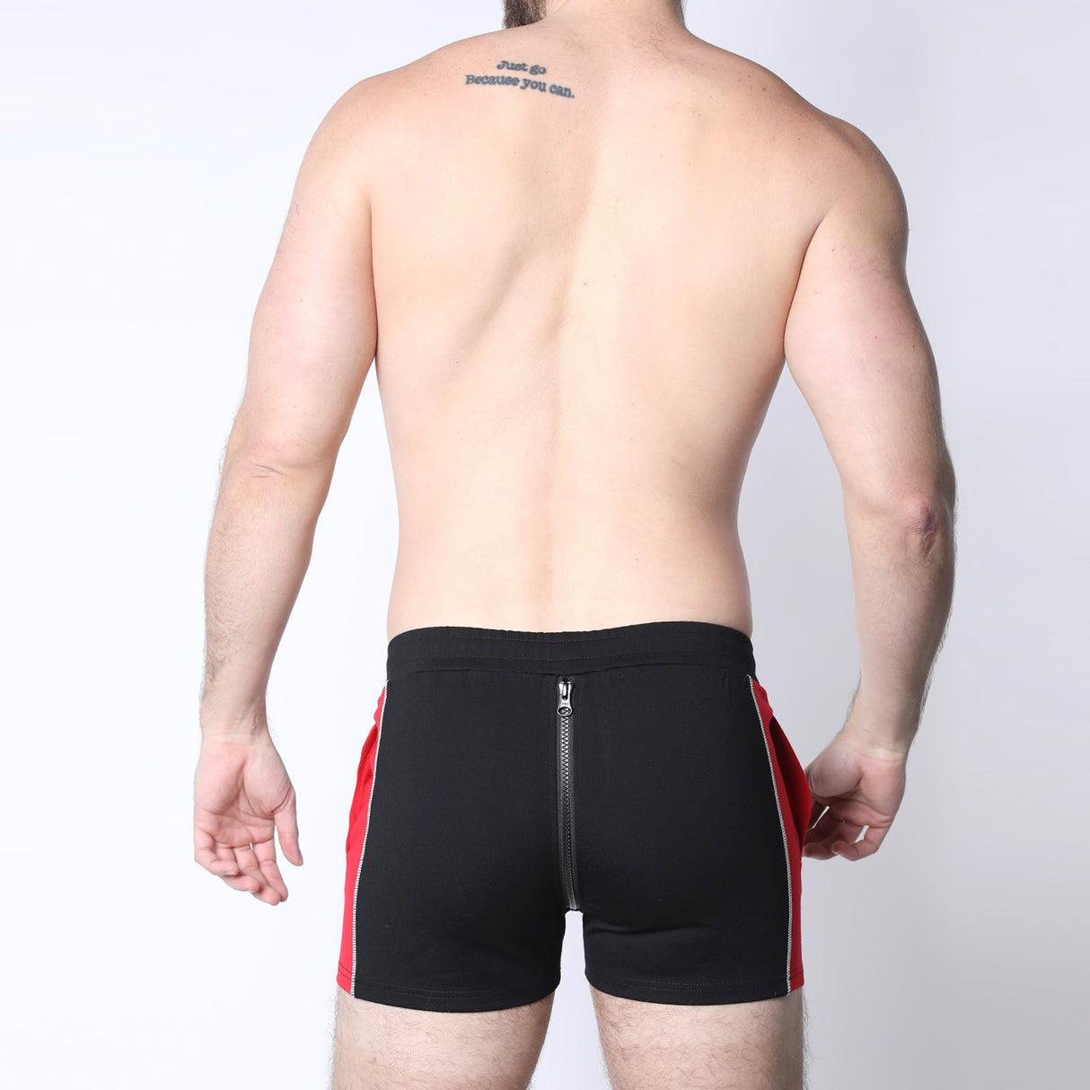 Cellblock 13 Field Goal Zipper Short Black Red