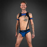 Mr S Leather Bold Colour All-Access Brief Blue