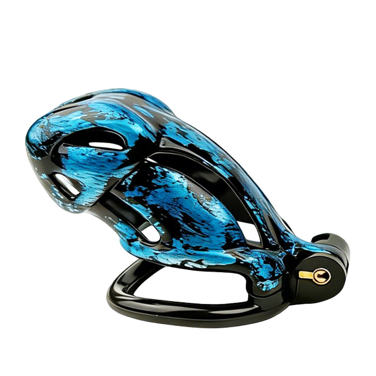 LOCK4D Creature Series Chastity Cage Blue Large