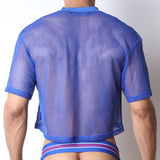 Cellblock 13 Field Goal Football Mesh T-Shirt Blue
