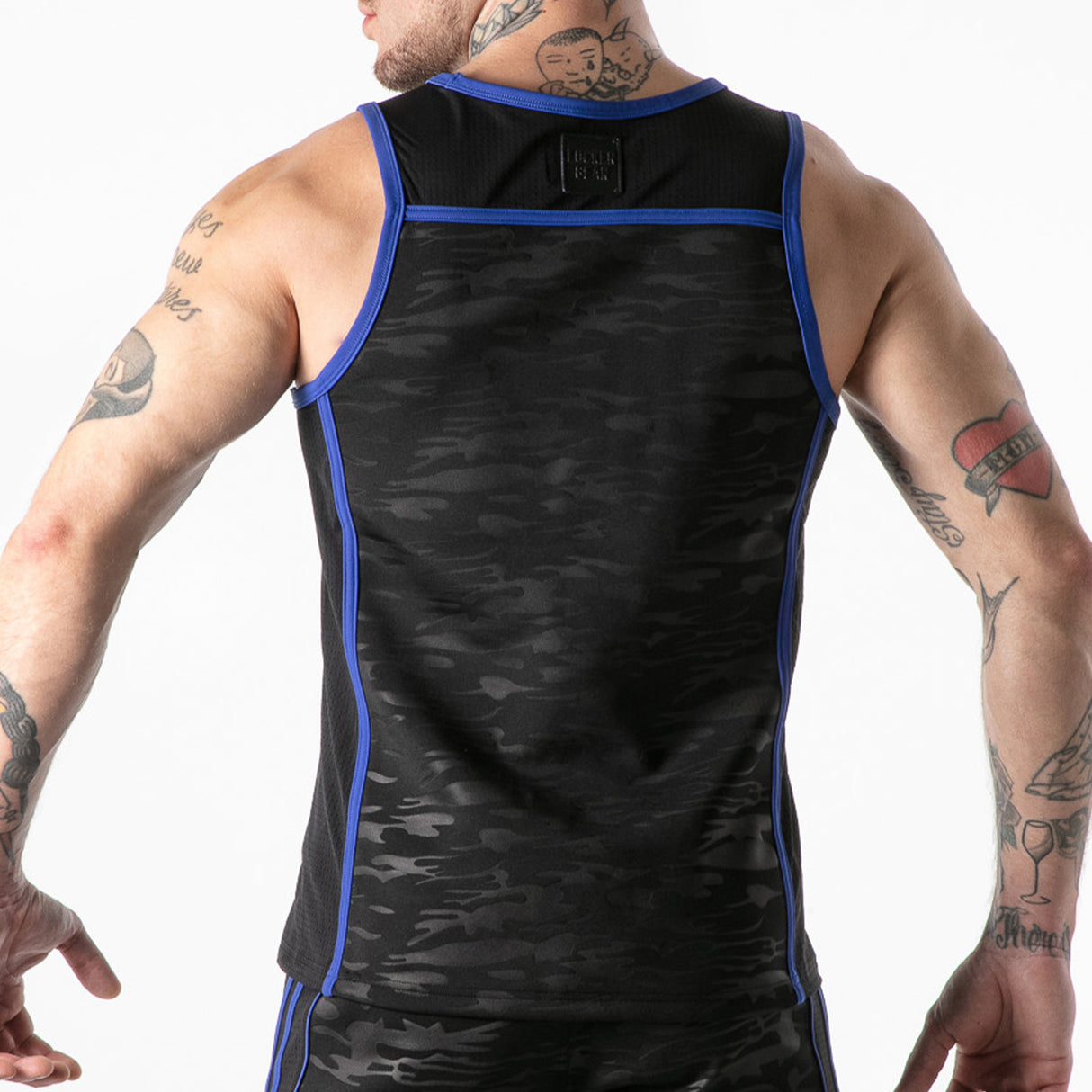 Locker Gear Full Access Military Tank Top Blue