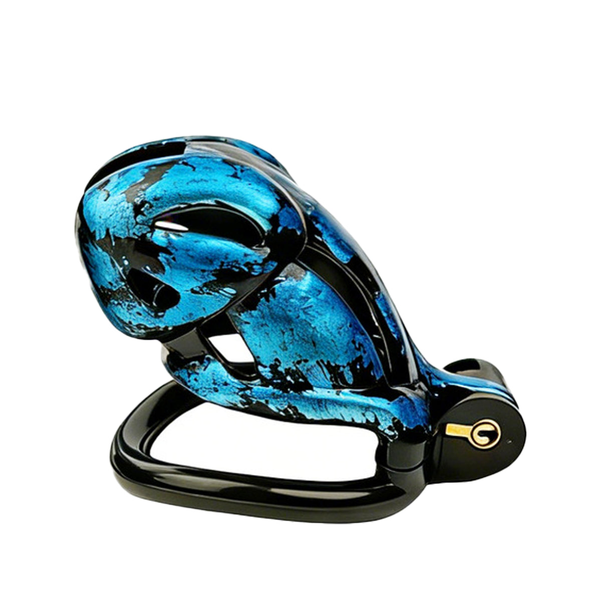 LOCK4D Creature Series Chastity Cage Blue Medium