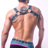 Asstricks Rough House Harness Neon Blue Pink