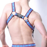 Asstricks Comicaze Harness Neon Pink Blue