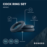 Boners 3-Piece Cock Ring Set