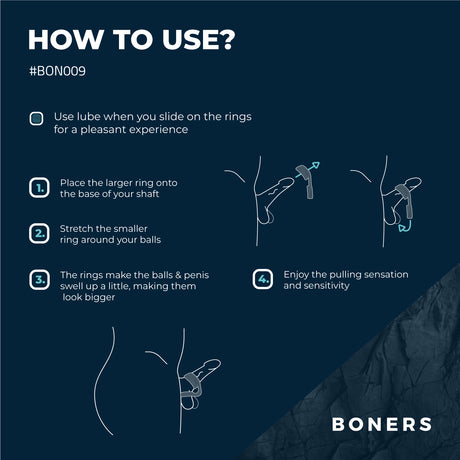 Boners Cock Ring & Ball Stretcher