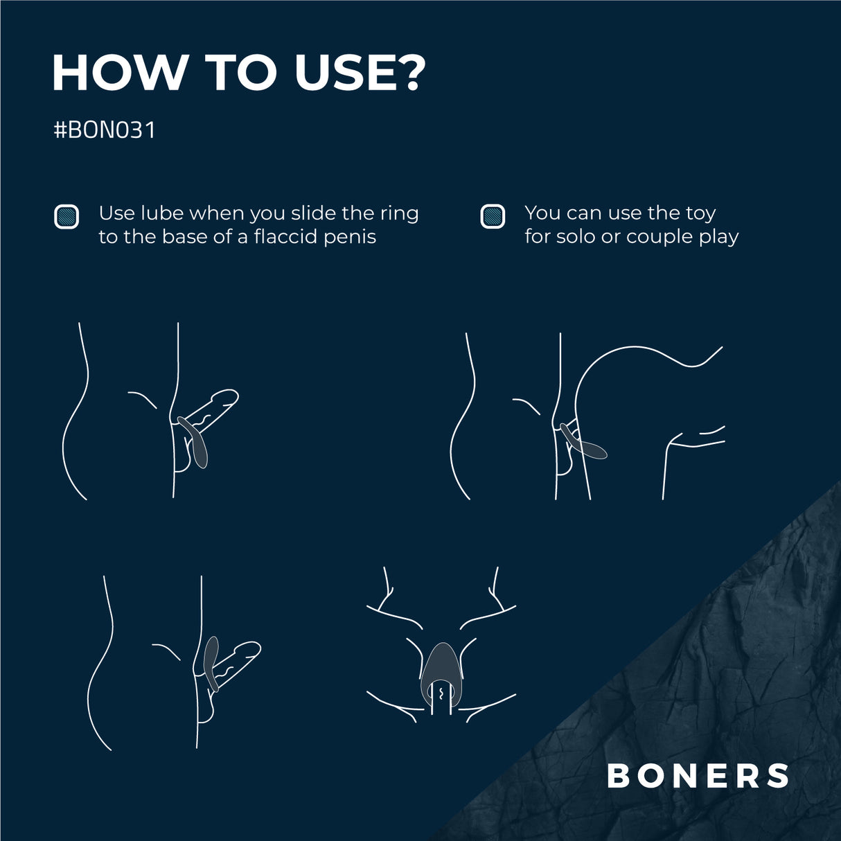 Boners Intense Vibrating Cock Ring