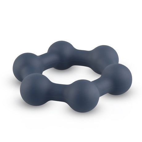 Boners Hexagon Cock Ring with Steel Balls