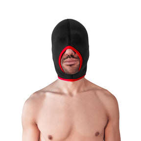BRUTUS Blind Neoprene Face Fucker Hood Black Red