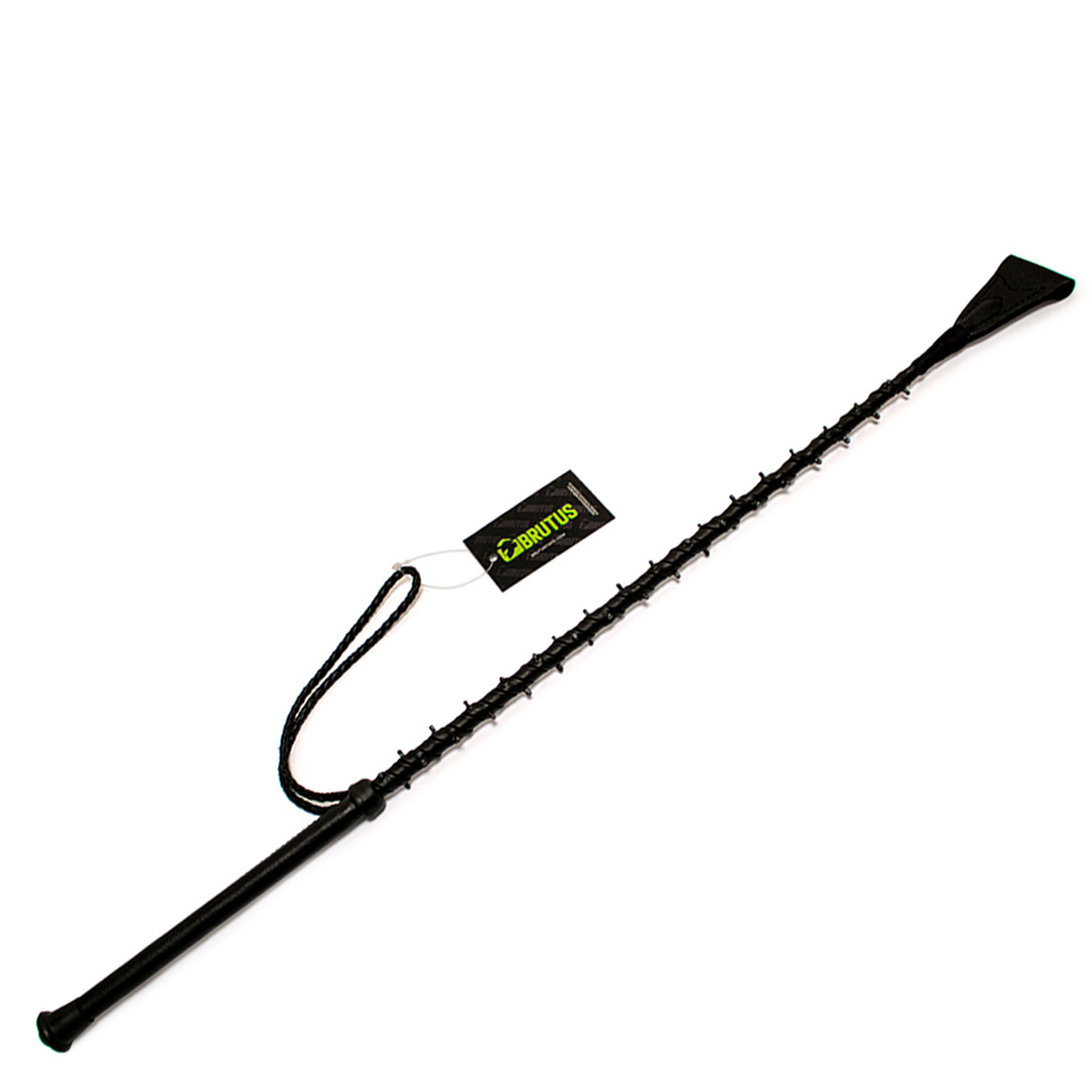 BRUTUS Leather Spiked Riding Crop