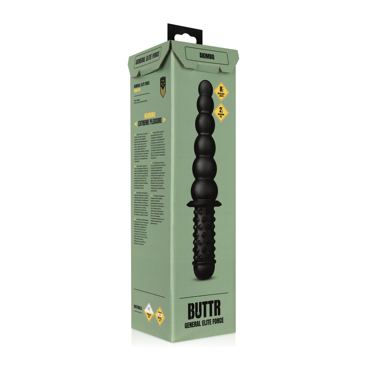BUTTR Akimbo Double Sided Anal Dildo 13.8 Inch