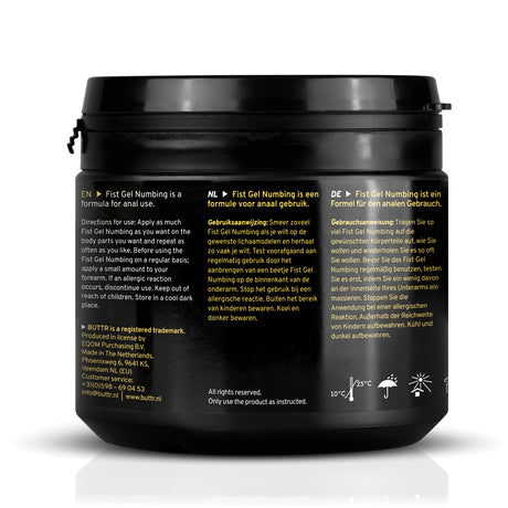 BUTTR Fisting Gel Numbing 500ml