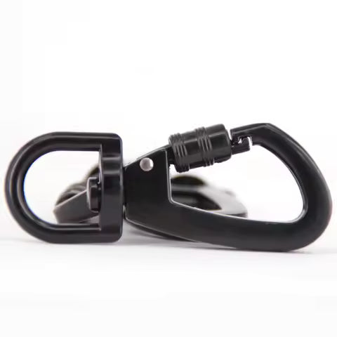 BOUND Bondage Locking Carabiner Swivel Rings 2 Pack Black