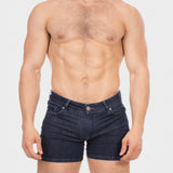 Barcode Berlin 5 Pocket Denim Short Jack Dark Blue