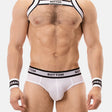 Barcode Berlin Backless Brief BOTTOM White Black