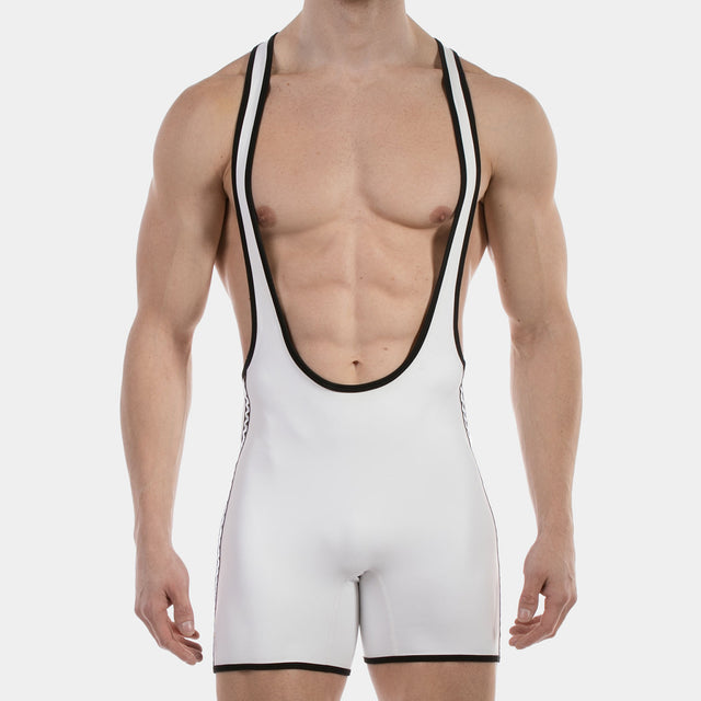 Barcode Berlin Backless Singlet Versos White Black