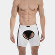 Barcode Berlin Chaps Short Jiho White Black