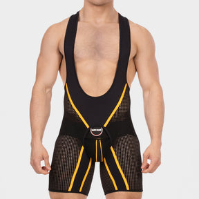 Barcode Berlin Chaps Singlet Krish Black Yellow