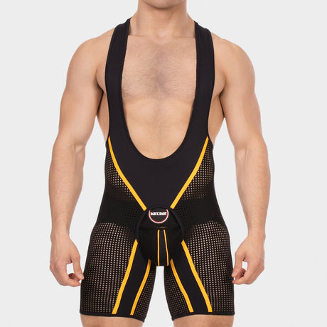 Barcode Berlin Chaps Singlet Krish Black Yellow